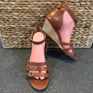 Cynthia Vincent Brown Wedges